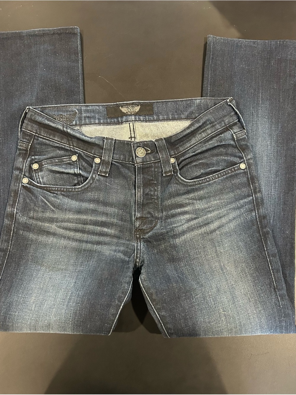 Rock & Republic Men's Faded Indigo Straight Jeans